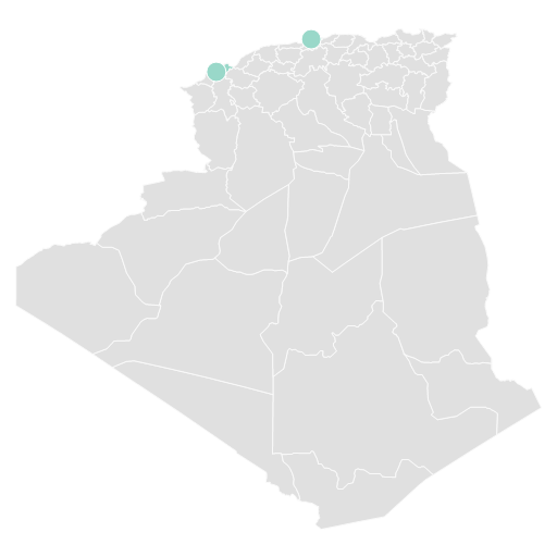 Carte de l'Algérie